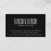 美しいアーモダントのカスユニークタマイズ 名刺 (裏面)