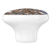 美しいアールデコのトンボ セラミックノブ (側面)