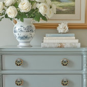 美しいアールデコエレガント金ゴールドターコイズ セラミックノブ