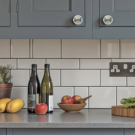 美しいアールデコステンドグラストンボ セラミックノブ