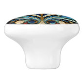 美しいアールデコヌーボーセラミックノブ セラミックノブ (側面)
