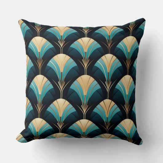 美しいアールデコファンスタイルクッション クッション (正面)