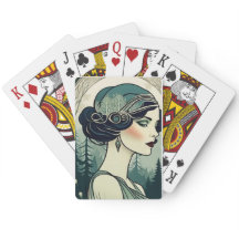 美しいアールデコフラッパー