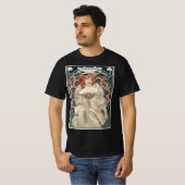美しいアールヌーボーの女性 Tシャツ (正面フル)