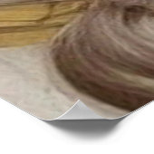 美しいアールヌーボーの花のポスター ポスター (角)