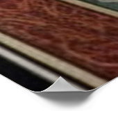 美しいアールヌーボーの花の門ポスター ポスター (角)