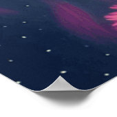 美しいアールヌーボーの花の音楽 ポスター (角)