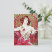 美しいアールヌーボーはがき ポストカード (スタンド正面)