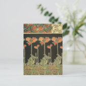 美しいアールヌーボーはがき ポストカード (スタンド正面)