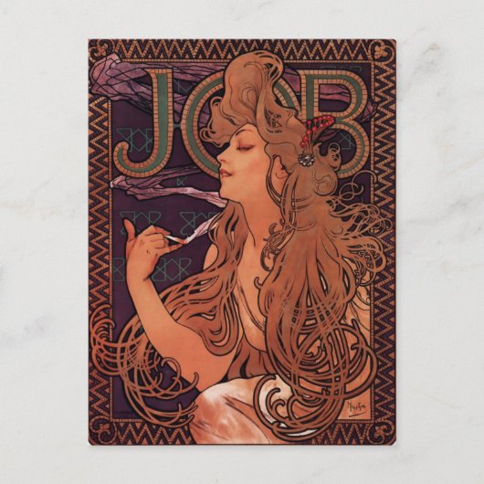 美しいアールヌーボーはがき ポストカード (正面)