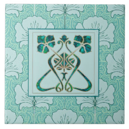 美しいアールヌーボーセラミック タイル