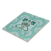 美しいアールヌーボーセラミック タイル (側面)