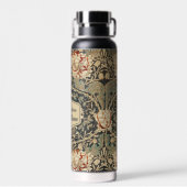 美しいアールヌーボーフローラダマスクパターン ウォーターボトル (背面)