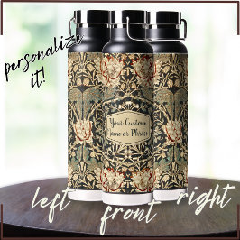 美しいアールヌーボーフローラダマスクパターン ウォーターボトル