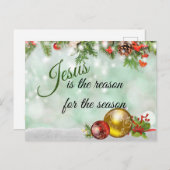 美しいイエスがその季節の理由だ シーズンポストカード (正面/裏面)