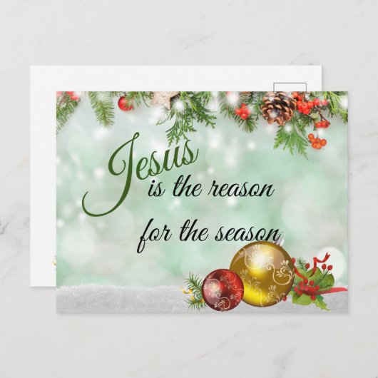 美しいイエスがその季節の理由だ シーズンポストカード (正面/裏面)