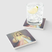 美しいイエスキリスト ストーンコースター (横)