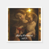 美しいイエス スタンダードカクテルナプキン (正面)