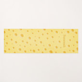 美しいイエロースイスチパーソナライズされたーズ ヨガマット (正面(横))