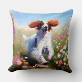 美しいイギリス人セッター クッション (正面)