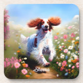 美しいイギリス人セッター コースター (正面)