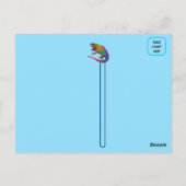 美しいイグアナのはがき ポストカード (裏面)