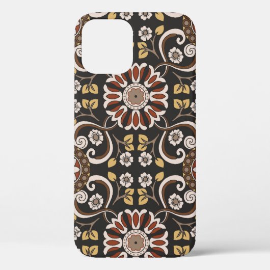 美しいイスラムメダリオンのシームレスな模様のテキスト Case-Mate iPhoneケース (裏面)