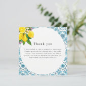 美しいイタリアンタイルとライムブライダルシャワー シーズンカード (スタンド正面)