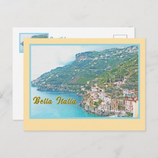 美しいイタリア/イタリアの美しい海岸線 ポストカード (正面/裏面)