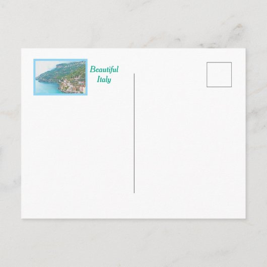 美しいイタリア/イタリアの美しい海岸線 ポストカード (裏面)