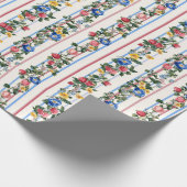 美しいイチゴとフローラブライダル ラッピングペーパー (角)