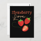 美しいイチゴ園サマーフード ポストカード (正面/裏面)