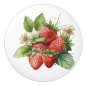 美しいイチゴ セラミックノブ (正面)