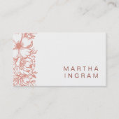 美しいイネの花の名刺 名刺 (正面)