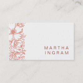 美しいイネの花の名刺 名刺