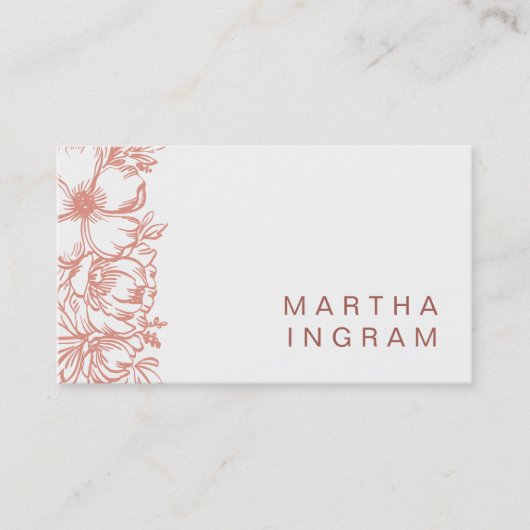 美しいイネの花の名刺 名刺 (正面)