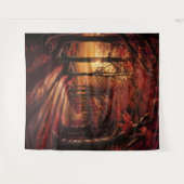 美しいイブニングウェディングバックドロップ タペストリー (正面(横))