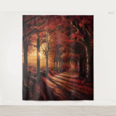 美しいイブニングウェディングバックドロップ タペストリー (正面)