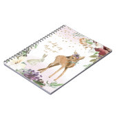 美しいイラストレーションきらめく金ゴールドグリッターガール ノートブック (左側)