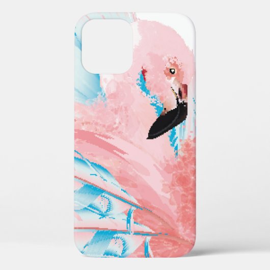 美しいイラストレーションで描ピンクのフラミンゴ Case-Mate iPhoneケース (裏面)