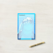 美しいイルカの水中海洋生物 ポストイット (デスク上)