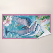 美しいイルカビーチタオル バスタオル (バスタオル)