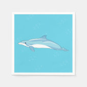 美しいイルカ スタンダードカクテルナプキン (正面)