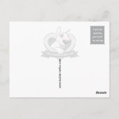 美しいイングリッシュ・ブル・テリアの写真カード ポストカード (裏面)