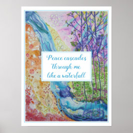 美しいインスピレーション禅チャクラエネルギーフローヨガ ポスター