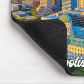 美しいインディアナポリス,インディアナ,統一された州 マウスパッド (コーナー)