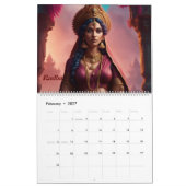 美しいインディアンの女神2024カレンダー カレンダー (2月 2027)