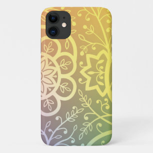 美しいインディアンの花柄 iPhone 11 ケース