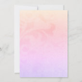 美しいインディアンアラビアンナイトブライダルシャワー 招待状 (裏面)