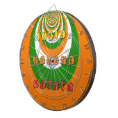 美しいインドの国旗の色　ハクナマタタ ダーツボード (正面右)